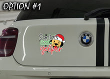 Load image into Gallery viewer, Holiday car decor, Merry Christmas Stickers, Dog window sticker, Christmas car decal bumper, Holiday car decor, Dog bumper sticker