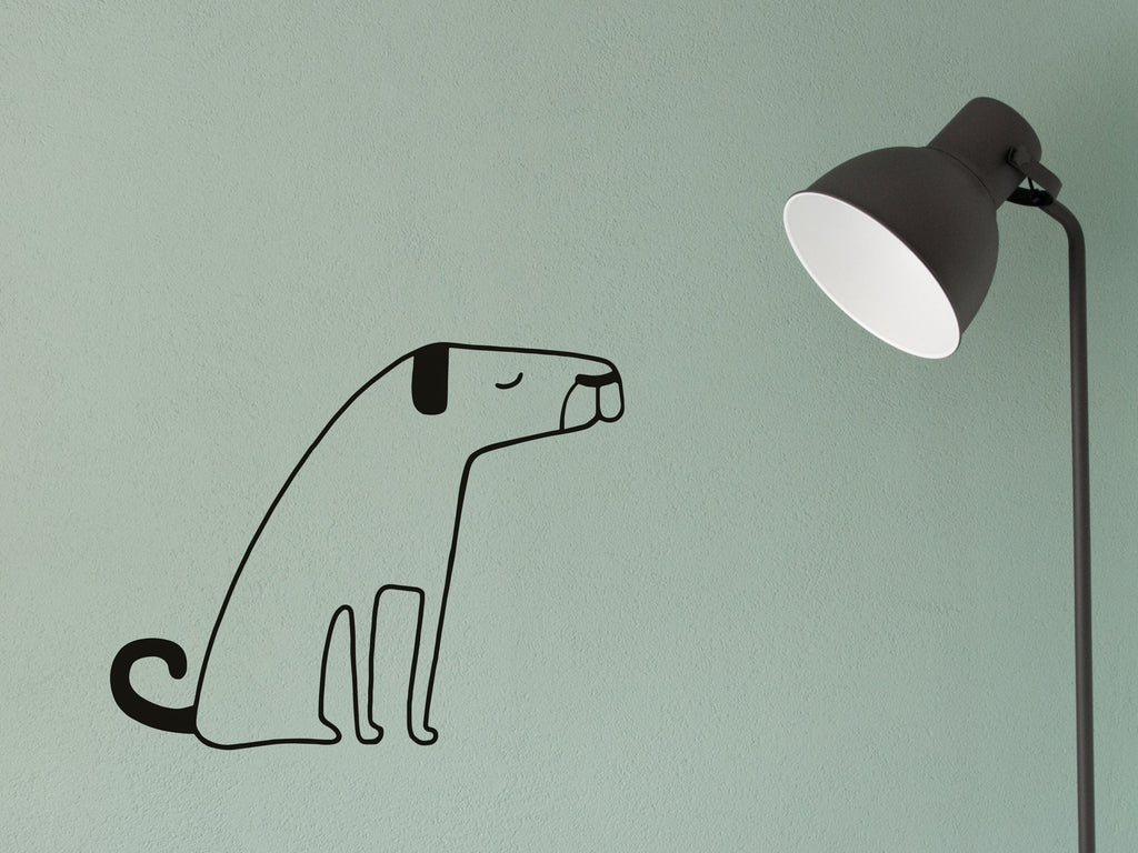 Dog Wall Art Sticker for Dog Fans Cute Sticker Wall Dog for Grooming Salon Sticker Dog Art Sticker Vinyl for Dog Mom Room Office Decor Idea