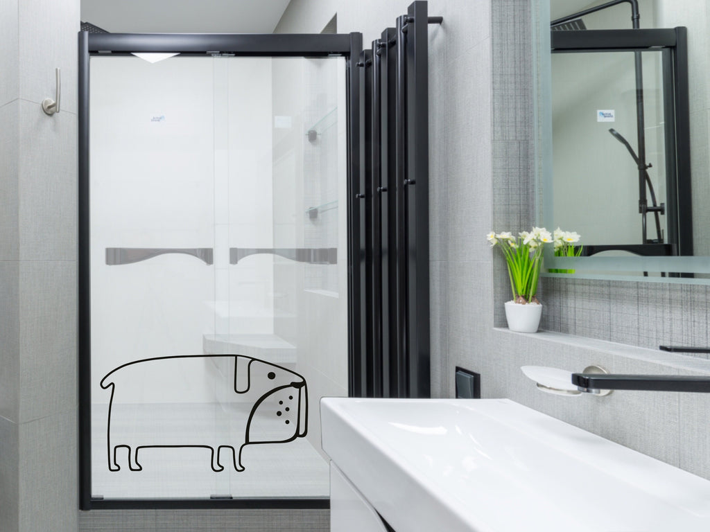 Cute Pug Wall Decal for Mom Dog Sticker Vinyl Wall Decal for Grooming Salon Decor Pet 3D Cute Pug Sticker Little Dog Room Decor Idea for Kid