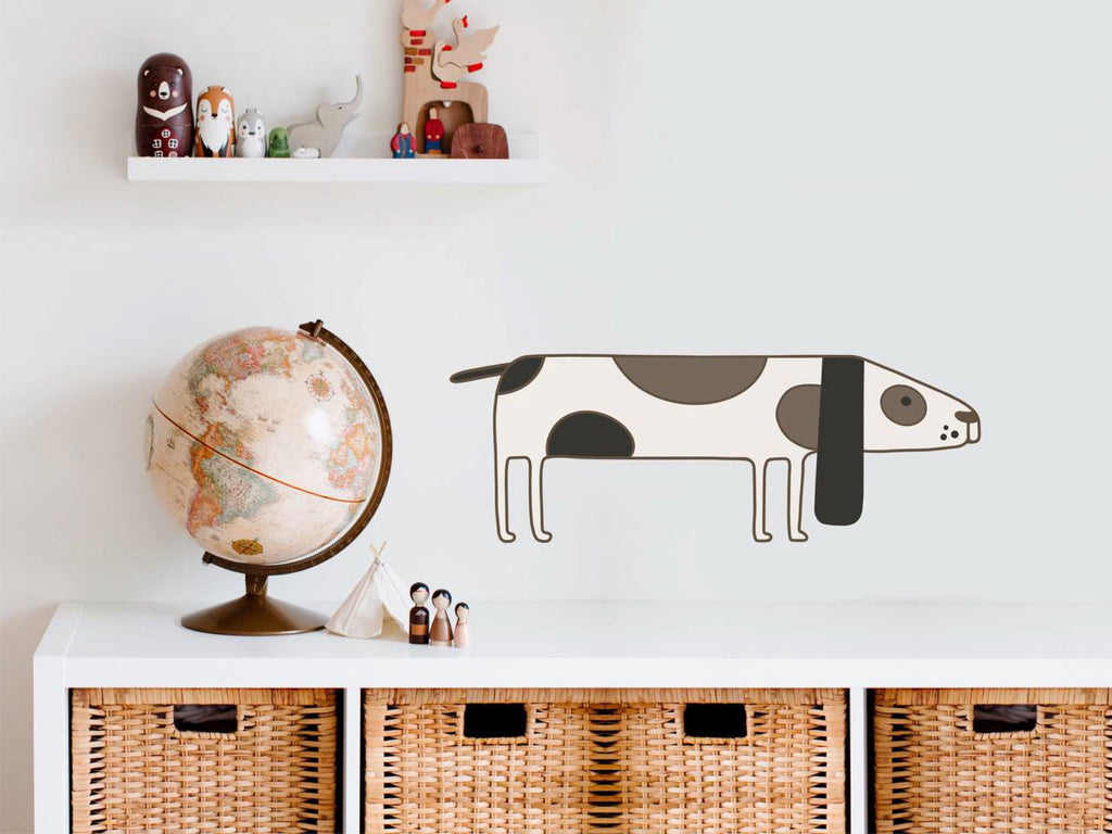 Sticker Beagle Wall Decal Decor Gift for Beagle Fan Wall Decal in Grooming Salon Beagle Decor Pet Wall Decal Puppies Room Decor for Office