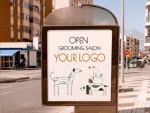Load image into Gallery viewer, Gift for Dog Fan Sticker Wall Decal Pet Decor in Grooming Salon Sticker Dalmatian Vinyl for Dog Mom Poster Puppies Banner Decor Idea