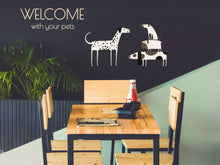 Load image into Gallery viewer, Gift for Dog Fan Sticker Wall Decal Pet Decor in Grooming Salon Sticker Dalmatian Vinyl for Dog Mom Poster Puppies Banner Decor Idea