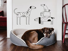 Load image into Gallery viewer, Puppies Sticker Wall Vinyl Sticker in Grooming Salon Decor Sticker in Dog Fan Living Room Cute Dog Wall Sticker Vinyl Decor Ideas for Office