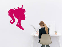 Load image into Gallery viewer, Doll Sticker in Beauty Salon Decor Wall Decal Woman Silhouette Vinyl Sticker for Home Decor Children's Doll Sticker 3D Nursery Wall Art Deco