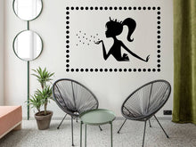 Load image into Gallery viewer, Beauty Salon Woman Silhouette Sticker Decor for a Kidsroom Child Doll Sticker Decal Wall Art Doll Silhouette for a Girl Room Boho Decor