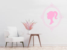 Load image into Gallery viewer, Doll Silhouette Wall Sticker – Beauty Salon Wall Decal – Vinyl Woman Head Sticker – Girl Room or Spa Decor – Art Deco Wall Mural