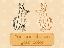 Load image into Gallery viewer, Dog Stickers Vinyl Decal Wall Decor Pet Stickers Dog Owner Gift Dog Grooming Vet Tech Week Office Wall Decal Kids Wall Decal Wall Mural Art