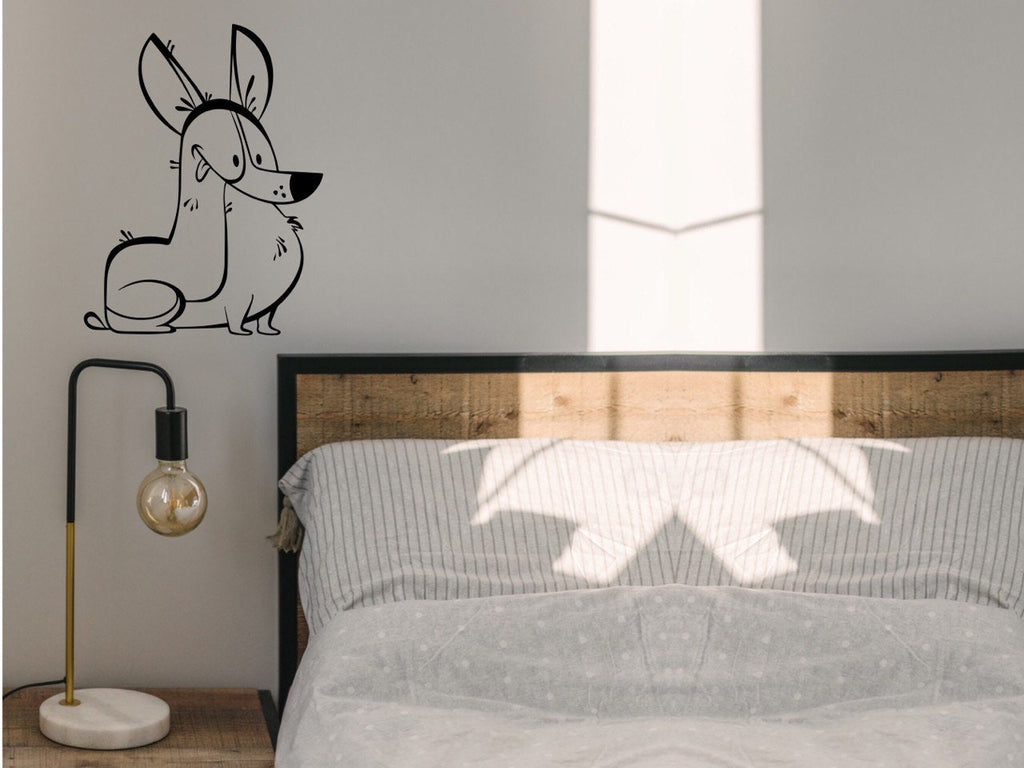 Corgi Dog Stickers Vinyl Decal Wall Decor Pet Stickers Dog Owner Gift Dog Grooming Vet Tech Week Office Wall Decal Kids Wall Decal Mural Art