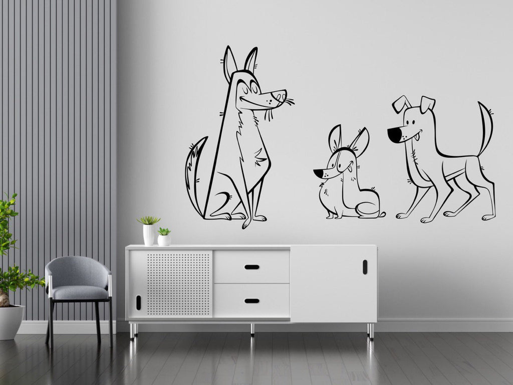 Window Dog Stickers Vinyl Decal Wall Decor Dog Grooming Vet Tech Week Office Wall Decal Kids Wall Decal Mural Pet Stickers Dog Owner Gift