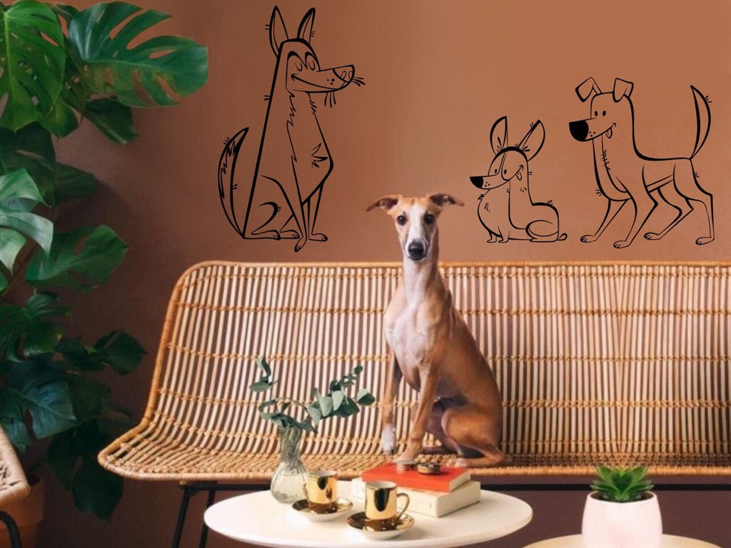 Window Dog Stickers Vinyl Decal Wall Decor Dog Grooming Vet Tech Week Office Wall Decal Kids Wall Decal Mural Pet Stickers Dog Owner Gift
