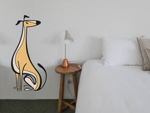 Load image into Gallery viewer, Vinyl Wall Decal Dog Stickers Nursery Wall Decals for Kids Animal Wall Decal Custom Whippet Pet Sticker Gifts for Dog Lovers Wall Decal Boho