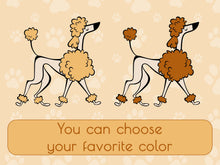 Load image into Gallery viewer, Dog Sticker Poodle Wall Decal Minimalist Wall Art Animal Wall Decal Puppy Sticker Dog Mom Vet Office Decor Vet Tech Gift Wall Decor Sticker