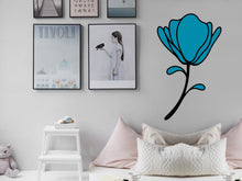 Load image into Gallery viewer, Flower Stickers Window Decals Car Decals for Women Mirror Decal Flower Vinyl Decal Nursery Wall Decals Modern Wall Decor Minimal Wall Decal
