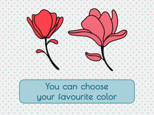 Load image into Gallery viewer, Flower Stickers Window Decals Car Decals for Women Mirror Decal Flower Vinyl Decal Nursery Wall Decals Modern Wall Decor Minimal Wall Decal