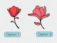 Load image into Gallery viewer, Flower Stickers Window Decals Car Decals for Women Mirror Decal Flower Vinyl Decal Nursery Wall Decals Modern Wall Decor Minimal Wall Decal