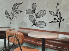 Load image into Gallery viewer, Flower Stickers Window Decals Flower Car Decals for Women Modern Wall Decor Minimal Wall Decal Furniture Stickers Office Minimalist Wall Art