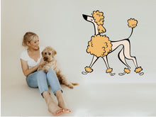 Load image into Gallery viewer, Dog Sticker Poodle Wall Decal Minimalist Wall Art Animal Wall Decal Puppy Sticker Dog Mom Vet Office Decor Vet Tech Gift Wall Decor Sticker