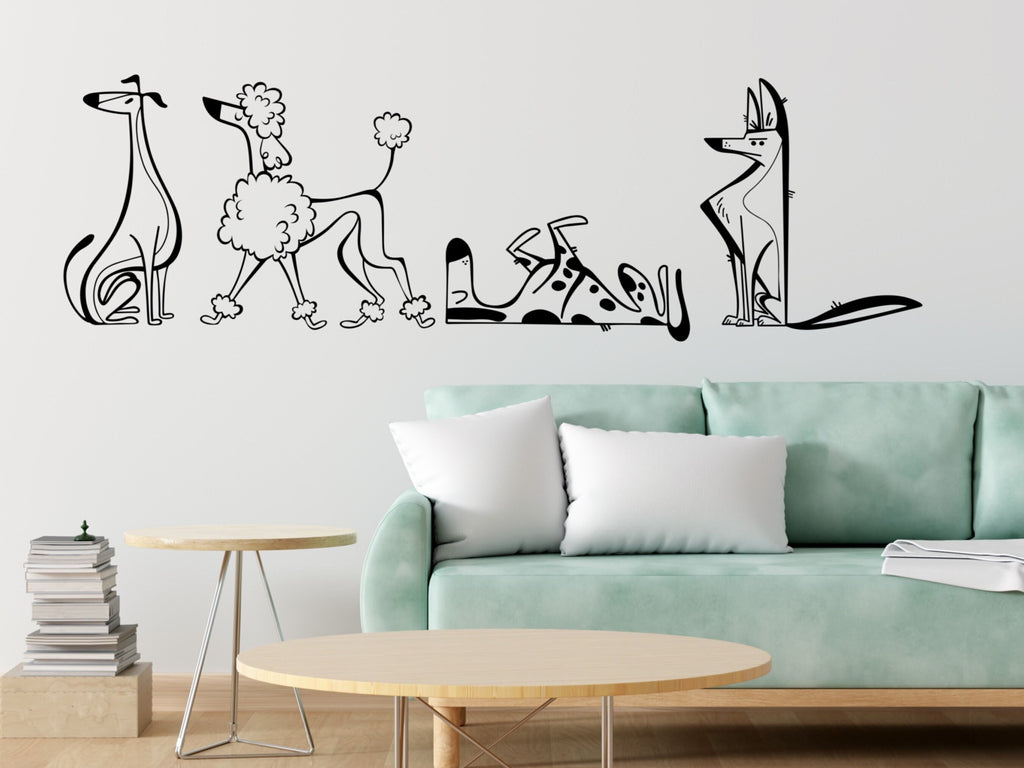 Window Dog Stickers Vinyl Decal Wall Decor Dog Grooming Vet Tech Week Office Wall Decal Kids Wall Decal Mural Pet Stickers Dog Owner Gift