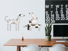 Load image into Gallery viewer, Gift for Dog Fan Sticker Wall Decal Pet Decor in Grooming Salon Sticker Dalmatian Vinyl for Dog Mom Poster Puppies Banner Decor Idea