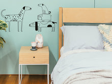 Load image into Gallery viewer, Puppies Sticker Wall Vinyl Sticker in Grooming Salon Decor Sticker in Dog Fan Living Room Cute Dog Wall Sticker Vinyl Decor Ideas for Office