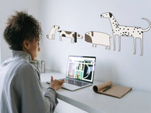 Load image into Gallery viewer, For Dog Mom Gift Sticker Dog Cute Wall Pug Decor Wall Decal Vinyl in Room Pet Decor Cute Beagle Wall Decal Puppies Office Decor Idea Gift