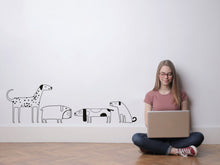 Load image into Gallery viewer, Sticker Grooming Salon Decor Wall Dog Cute Sticker Dalmatian for Fan Gift Beagle Sticker Vinyl Poster Pug for Furniture Decor Room Ideas
