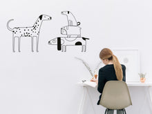 Load image into Gallery viewer, Puppies Sticker Wall Vinyl Sticker in Grooming Salon Decor Sticker in Dog Fan Living Room Cute Dog Wall Sticker Vinyl Decor Ideas for Office