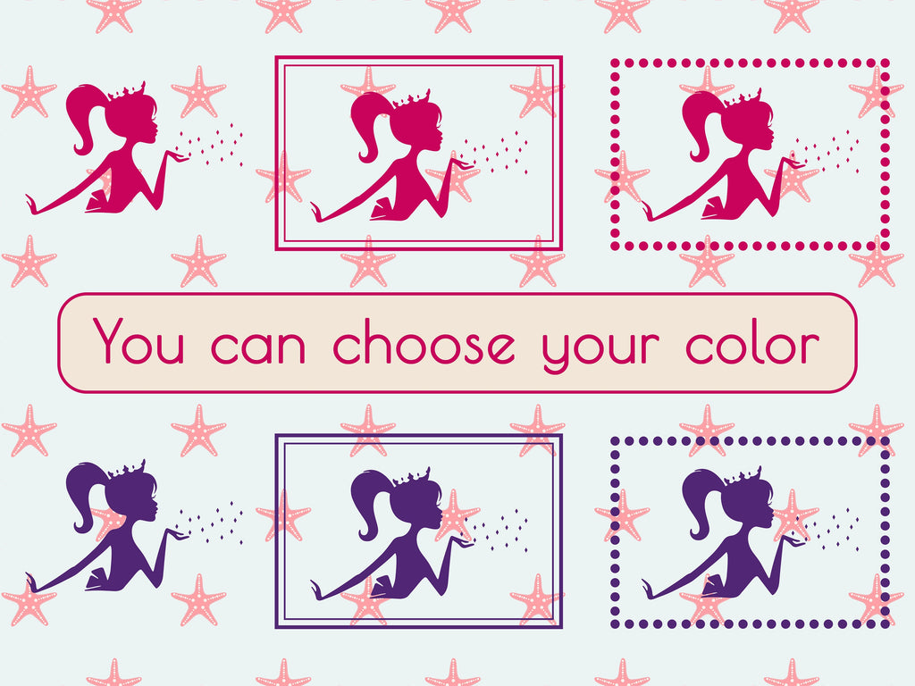 Beauty Salon Woman Silhouette Sticker Decor for a Kidsroom Child Doll Sticker Decal Wall Art Doll Silhouette for a Girl Room Boho Decor
