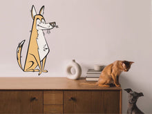 Load image into Gallery viewer, Dog Sticker Husky Wall Decal Minimalist Wall Art Animal Wall Decal Puppy Sticker Dog Mom Vet Office Decor Vet Tech Gift Wall Decor Sticker