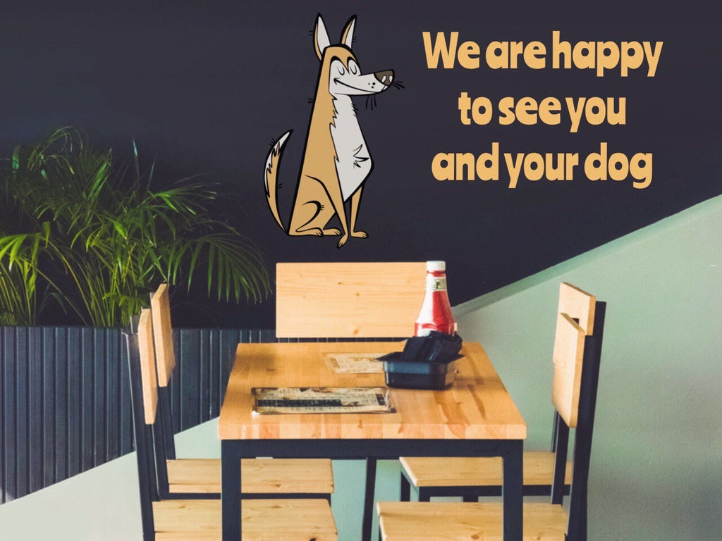 Dog Sticker Husky Wall Decal Minimalist Wall Art Animal Wall Decal Puppy Sticker Dog Mom Vet Office Decor Vet Tech Gift Wall Decor Sticker