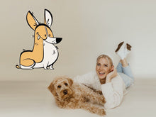 Load image into Gallery viewer, Puppy Sticker Wall Decal Dog Sticker Corgi Wall Decal Minimalist Wall Art Animal Dog Mom Wall Decor Sticker Vet Office Decor Vet Tech Gift
