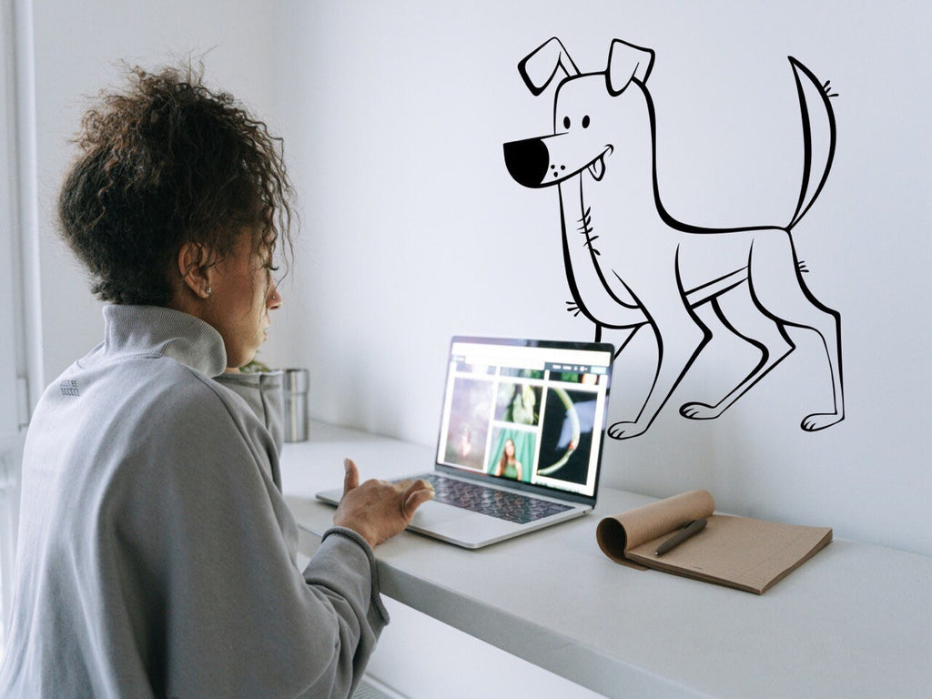 Pet Stickers Dog Owner Gift Akita Inu Dog Stickers Vinyl Decal Wall Decor Dog Grooming Vet Tech Week Office Wall Decal Kids Wall Decal Mural