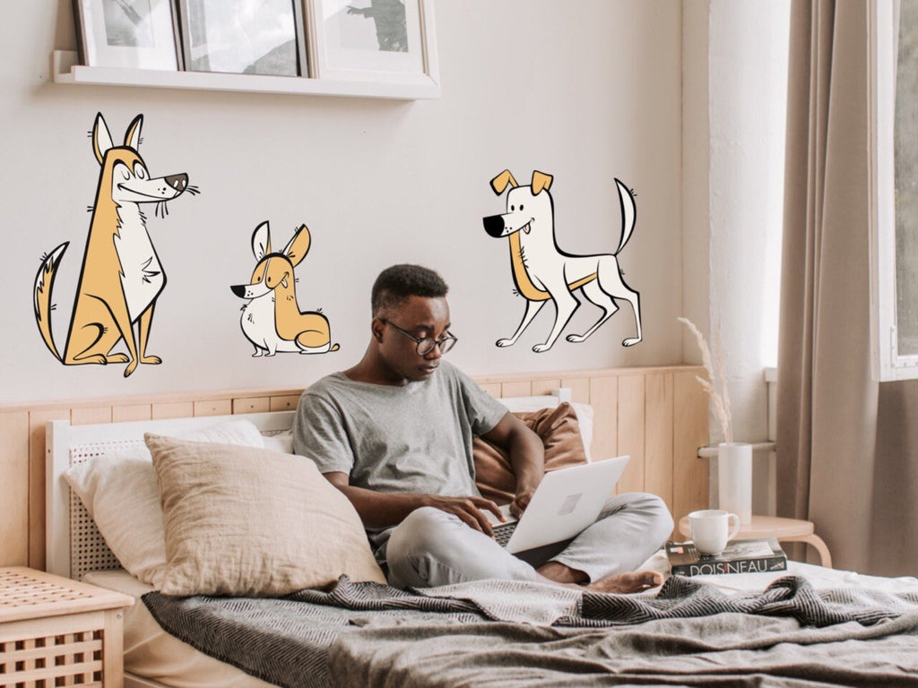 Nursery Wall Decals Kids Wall Decal for Kids for Kids Dog Stickers Pet Stickers Funny Stickers Personalized Dog Wall Decor Sticker Playroom