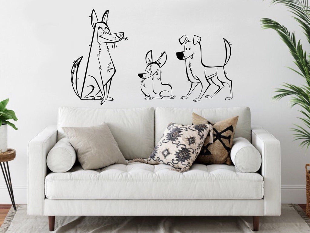 Window Dog Stickers Vinyl Decal Wall Decor Dog Grooming Vet Tech Week Office Wall Decal Kids Wall Decal Mural Pet Stickers Dog Owner Gift