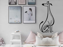 Load image into Gallery viewer, Nursery Wall Decals for Kids Vinyl Wall Decal Dog Stickers Whippet Animal Wall Decal Custom Pet Sticker Gifts for Dog Lovers Wall Decal Boho