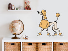 Load image into Gallery viewer, Dog Sticker Poodle Wall Decal Minimalist Wall Art Animal Wall Decal Puppy Sticker Dog Mom Vet Office Decor Vet Tech Gift Wall Decor Sticker