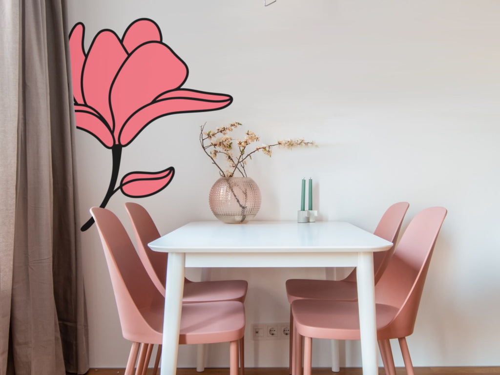 Flower Stickers Window Decals Car Decals for Women Mirror Decal Flower Vinyl Decal Nursery Wall Decals Modern Wall Decor Minimal Wall Decal