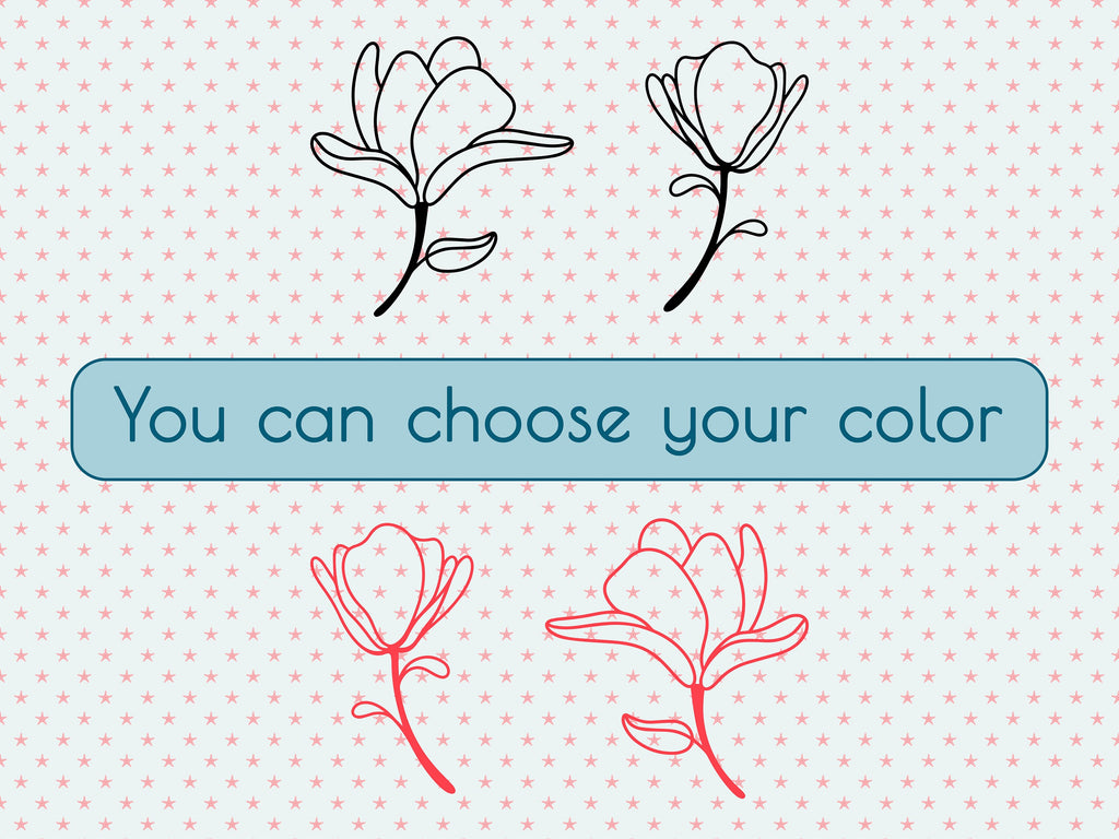Flower Stickers Window Decals Flower Car Decals for Women Modern Wall Decor Minimal Wall Decal Furniture Stickers Office Minimalist Wall Art
