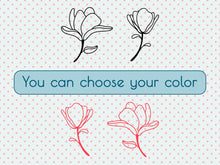 Load image into Gallery viewer, Flower Stickers Window Decals Flower Car Decals for Women Modern Wall Decor Minimal Wall Decal Furniture Stickers Office Minimalist Wall Art