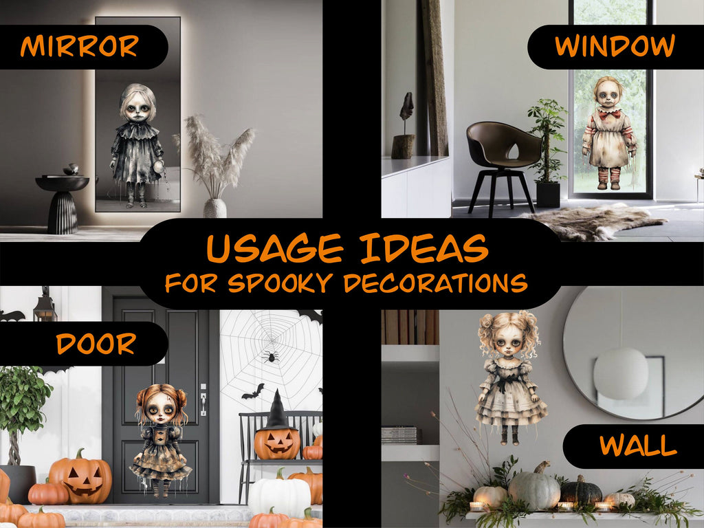 Boo-tiful Halloween Spooky Decal - Transform Your Space Into a Frightfully Fun Haunted House!
