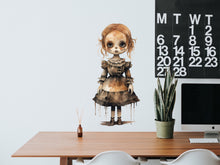 Load image into Gallery viewer, Spooky Halloween Gothic Decal for Your Door - Creepy Decor for Haunted House