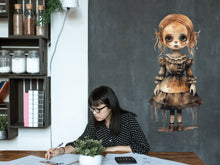 Load image into Gallery viewer, Spooky Halloween Gothic Decal for Your Door - Creepy Decor for Haunted House