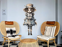 Load image into Gallery viewer, Halloween Gothic Decal - Eerie Skeleton Silhouette for Macabre Decor