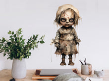 Load image into Gallery viewer, Eerie Doll Scares for Halloween - Get Your Haunting Creepy Doll Decal Today!