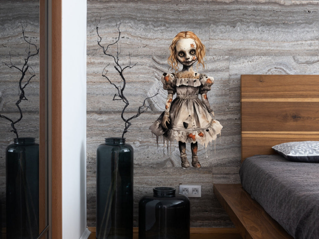 Spooky Horror Halloween Decal - Creepy Decor for your Haunted House