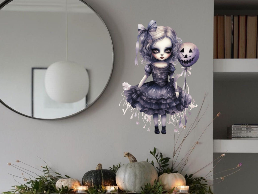 Eerie Horror Halloween Decal - Spine-chilling Vinyl Sticker for your Costume Party