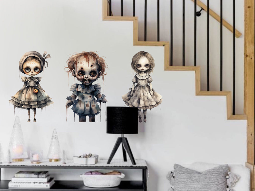 Create a Haunting Atmosphere with Scary Decals: Perfect for Halloween Party