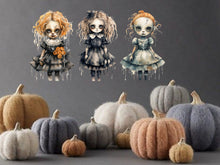 Load image into Gallery viewer, Halloween Door Decal - Scary Window Decal - Halloween Party Decor - Halloween Wall Decor - Creepy Wall Decor - Halloween Gifts