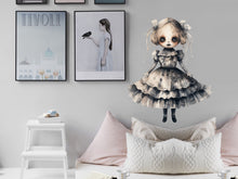 Load image into Gallery viewer, Spooky Decorations, Fall Decals Porch Decor, Halloween Sticker, Scary Doll Decor, Halloween Party Decor, Haunted Decor, Spooky, Scary