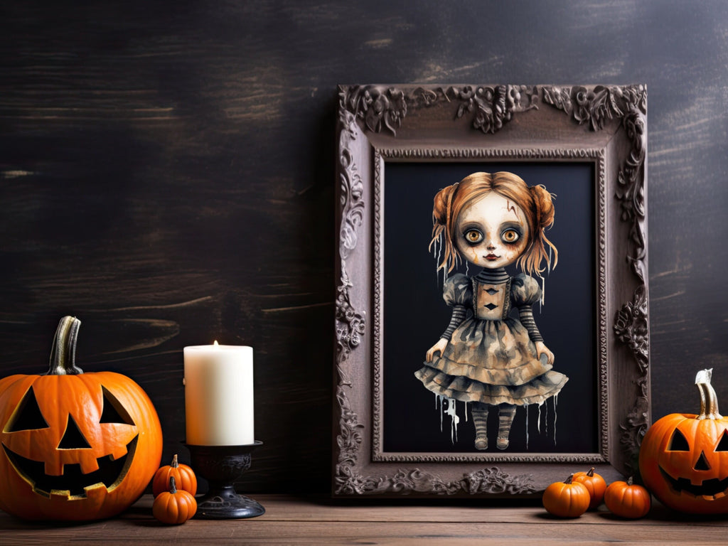 Mirrow Scary Decal, Halloween Scary Wall Decor, Removable Halloween Decal, Halloween Party, Skeletal Wall Decal, Spooky Decorations